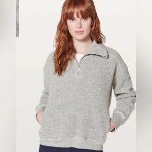 Lululemon Stand Out Sherpa 1/2 Zip